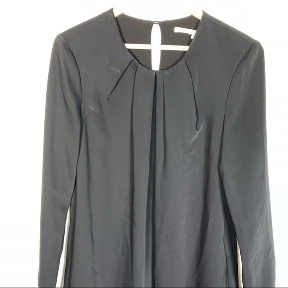 Rachel Roy black long sleeved A-line knee length dress size large L - Picture 2 of 5
